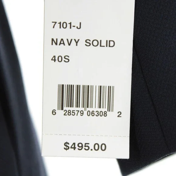 Cardinal of Canada NWT 100% Wool Sport Coat Size 40S US In Solid Navy Blue